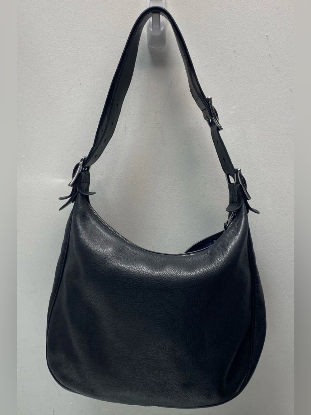 Longchamp Le Foulonné Hobo Bag in Classic Black